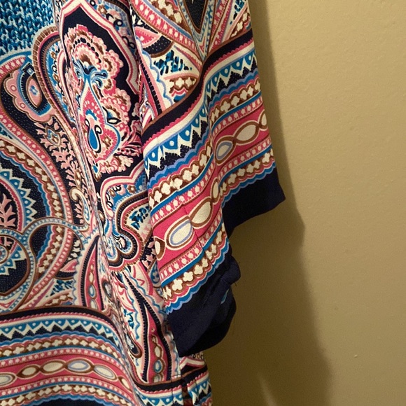 Women’s Ava Christine Button Back Tunic Top Blouse Size Medium - Picture 3 of 9